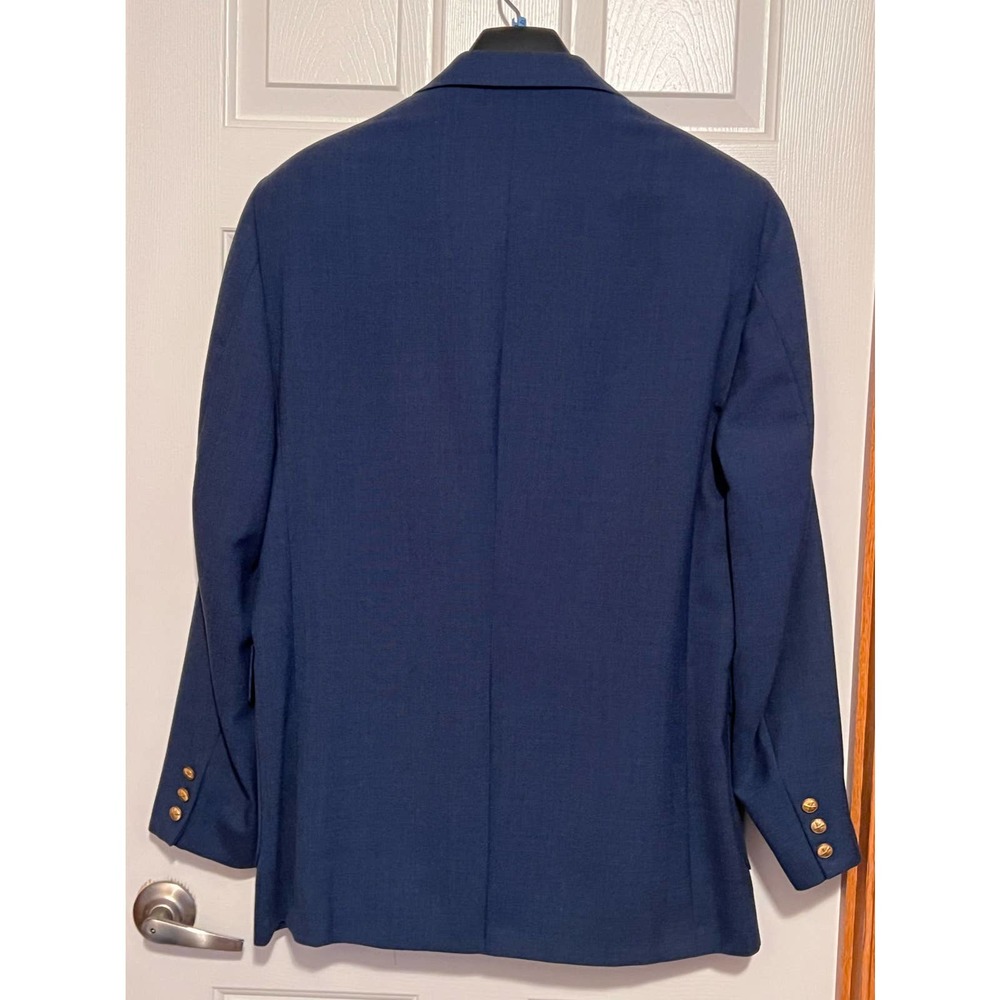 Hamrick's Men's Vintage Navy Blue Two Button Front Blazar/Jacket Size 42L - Picture 2 of 5